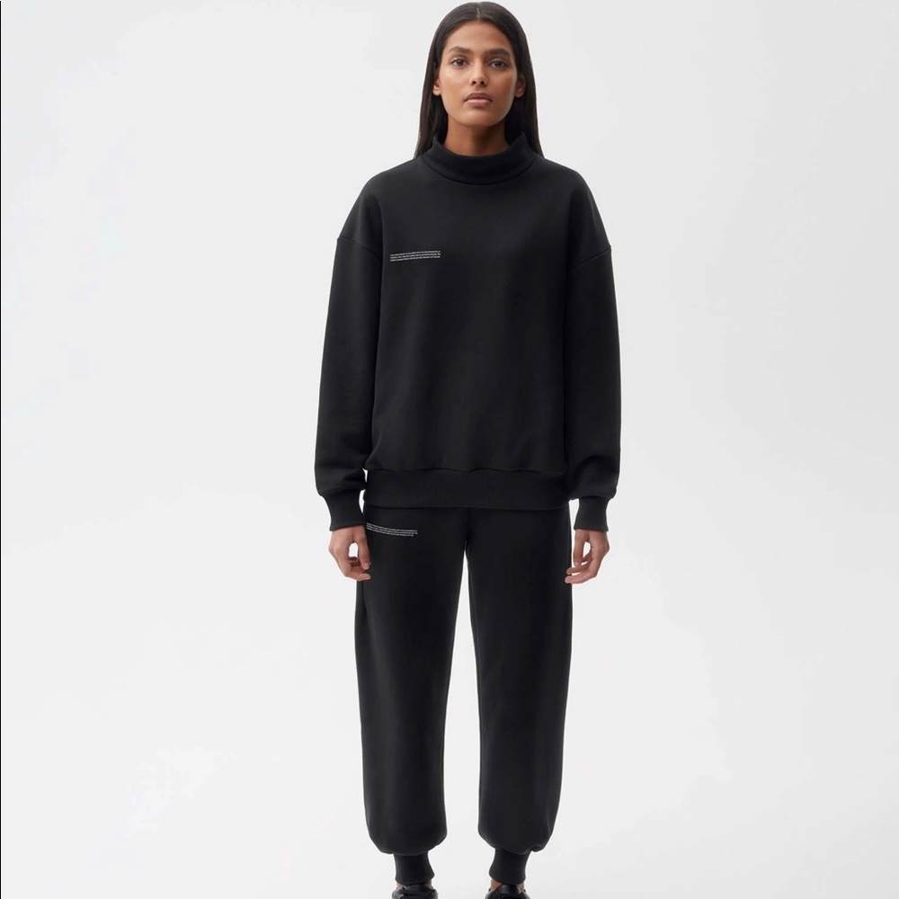 PANGAIA heavyweight high-neck & cuffed track pants